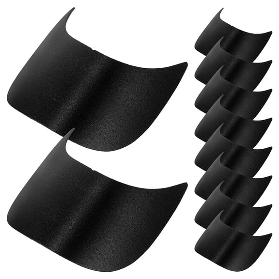 SEWOART 30Pcs Baseball Hat Brim Liner Black Pe Material Replacement Visor for Cap Making Supplies
