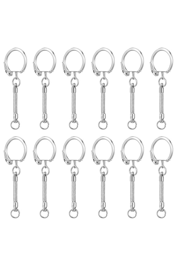 30pcs Key Chain Iron Locking Clasp Lightweight Everyday Use