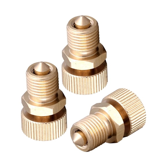SEWOART 3Pcs High Pressure Air Bleed Screw Copper Valve Accessory for Pump with Temperature Resistance