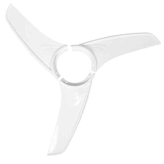 SEWOART 3Pcs White Ceiling Fan Accessories Plastic Fan Blades for Living Room and Bedroom Use