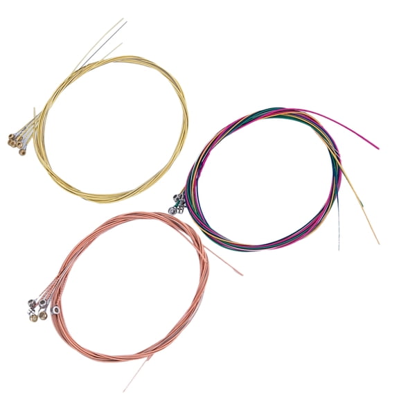 SEWOART 3 Sets Soft and Comfortable Folk Guitar Strings for Acoustic and Classical Guitar Performance and Practice
