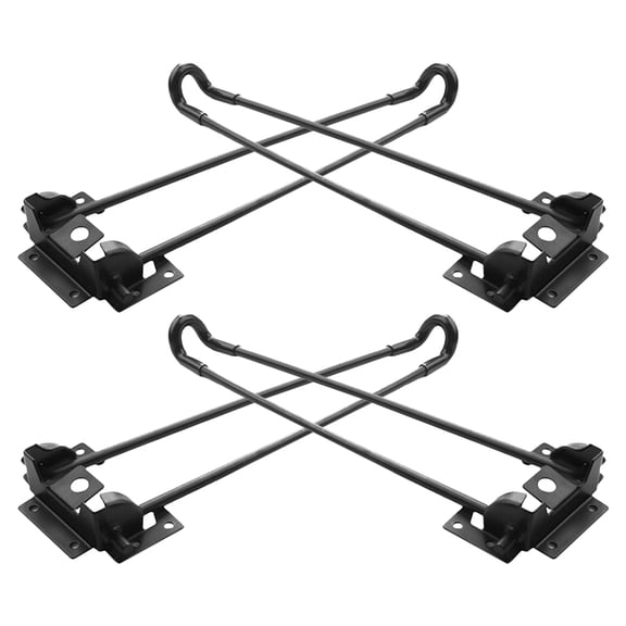 SEWOART 4Pcs Metal Folding Table Legs Black Hairpin Design Easy Install Table Legs for Desk Use