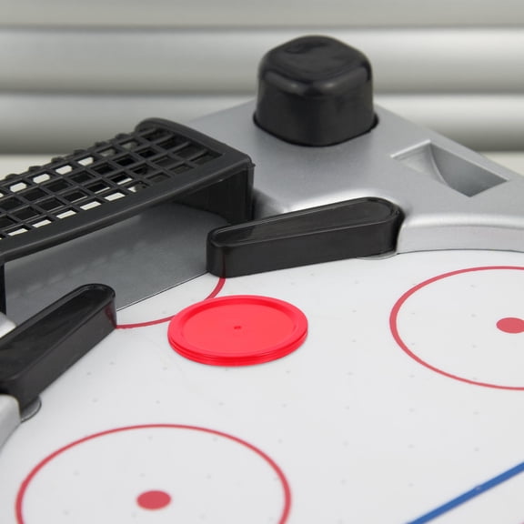 SEWOART 4Pcs Red Air Hockey Paddles Ergonomic Design Replacement Pushers Set