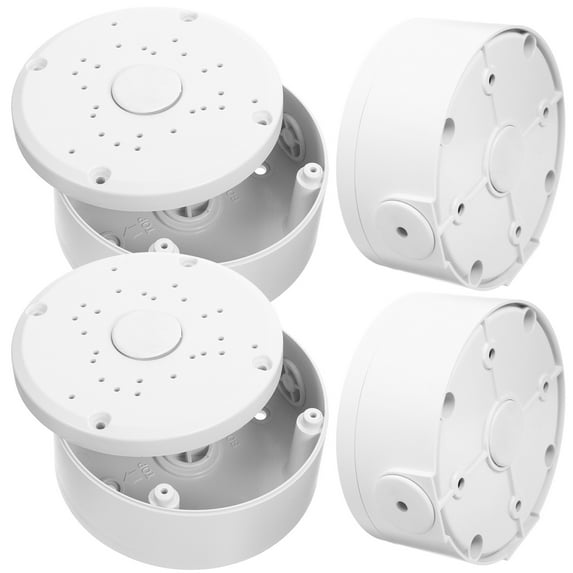 SEWOART Weatherproof Outdoor Half Sphere Bracket, White Plastic Cable Cover for Secure Storage