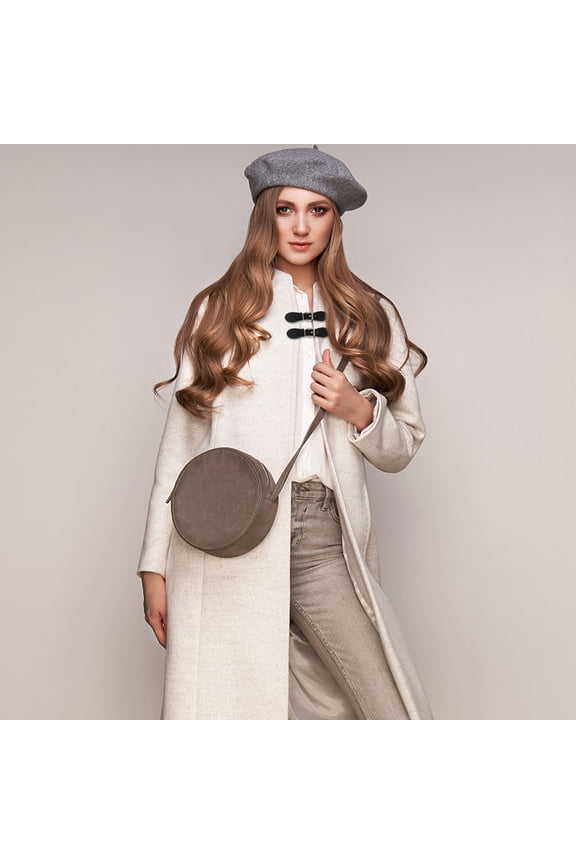 5Pairs Black PU Toggle Buckles Versatile Coat Fastener Buttons for Trench Duffle Shawl Garments