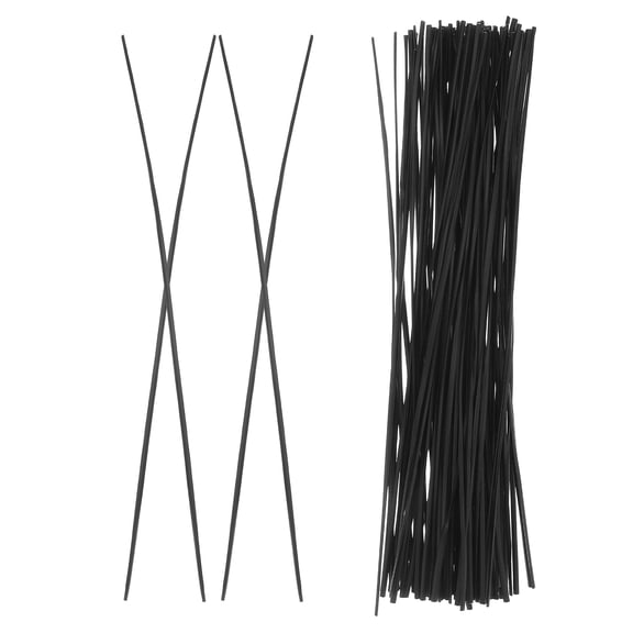 SEWOART 500Pcs Reusable Wire Tie Straps Black Galvanized Iron for Garden and Office