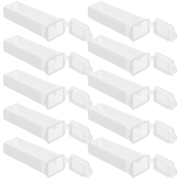 SEWOART 50pcs Plastic Staining Jar Ideal For Research Lab Equipment For Sample Processing