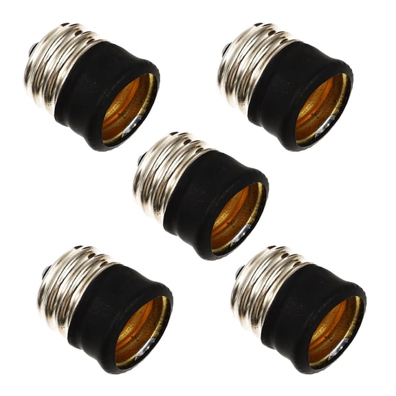 SEWOART 5Pcs E17 to E14 Base Adapter Assorted Color for Light Holder Conversion