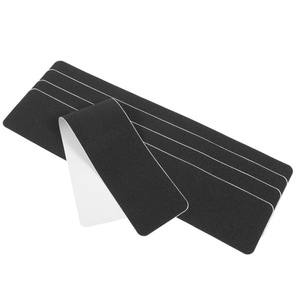 SEWOART Wear-Resistant Black PVC Stair Treads for Home and Outdoor Safety 5Pcs