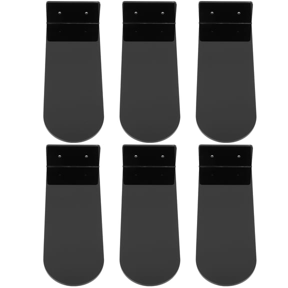 SEWOART Black Acrylic Floating Shoe Rack for Sneaker Display, with Smooth Edges, Ideal Home Organizer and Storage Solution