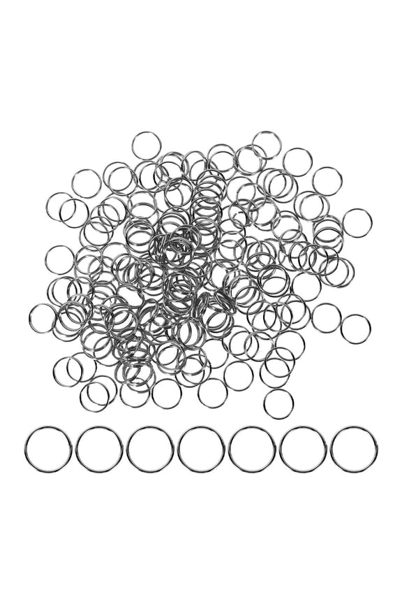 600Pcs Black Metal Circular Keyrings, Multifunctional Key for Car, Office, Home Keys and Accessories
