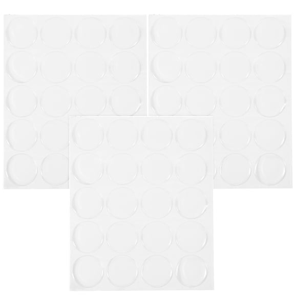 SEWOART 60Pcs Time Patch Resin Sticker Assorted Color Round Flat Back for Craft Supplies