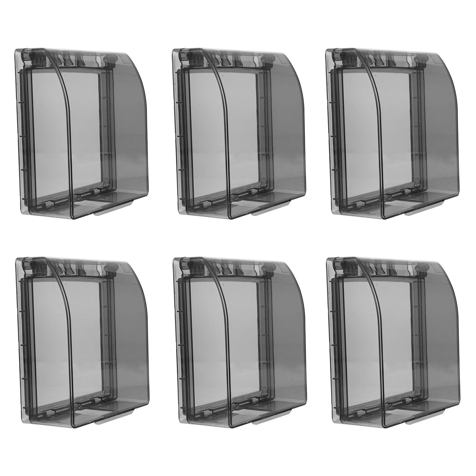 SEWOART 6Pcs Splash Proof Socket Box Black Environmental Pc Material ...