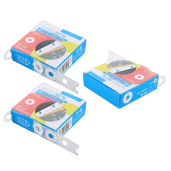SEWOART 750Pcs Paper Hole Reinforcement Stickers White Clear Adhesive Circles for Binding and Repairs