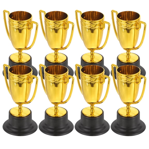 SEWOART Mini Cup Trophy Trophy Golden 8Pcs Decoration Party Games