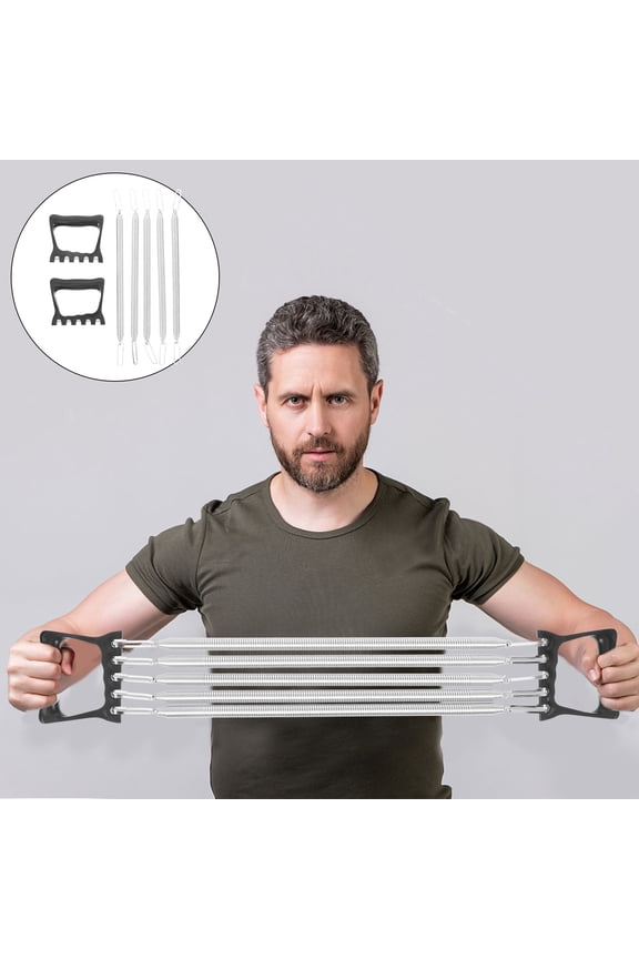 Multicolor Chest Exerciser with High Elasticity Spring for Fitness Use