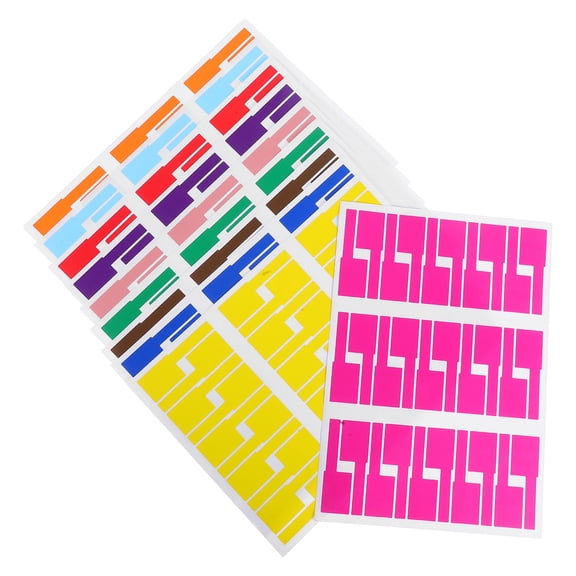 SEWOART Cable Labels PVC Multi-Color Handwriting and Printing Compatible for Office Use
