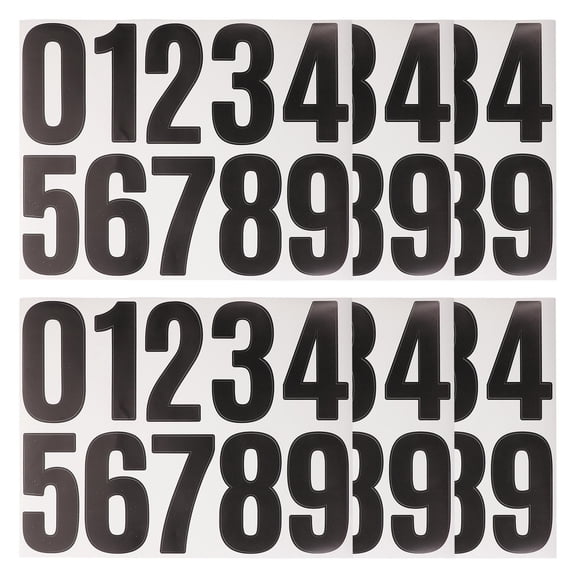 SEWOART Number Stickers Black Adhesive for Address Board and Mailbox