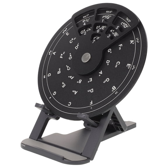 SEWOART Aluminum Guitar Auxiliary Wheel Portable Circle of Fifths Music Theory Chord Assistant