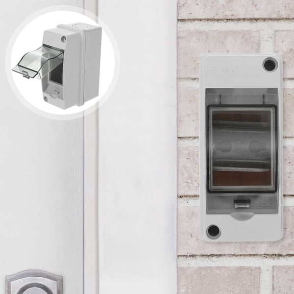 SEWOART White 2 Way Consumer Unit Power Distribution Box for Electrical Distribution