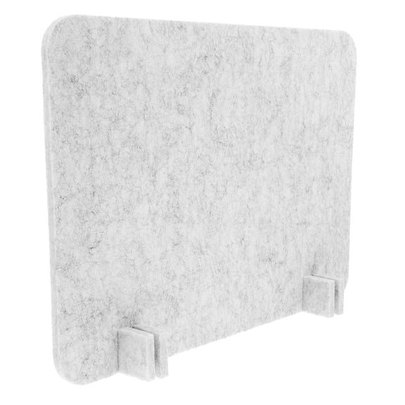 SEWOART Felt Desk Divider Privacy Panel Light Grey Office Partition for Home Noise Reduction and Easy Installation