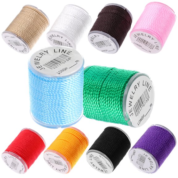 SEWOART Assorted Color 1Mm Nylon Thread for Beading and Jewelry Crafts