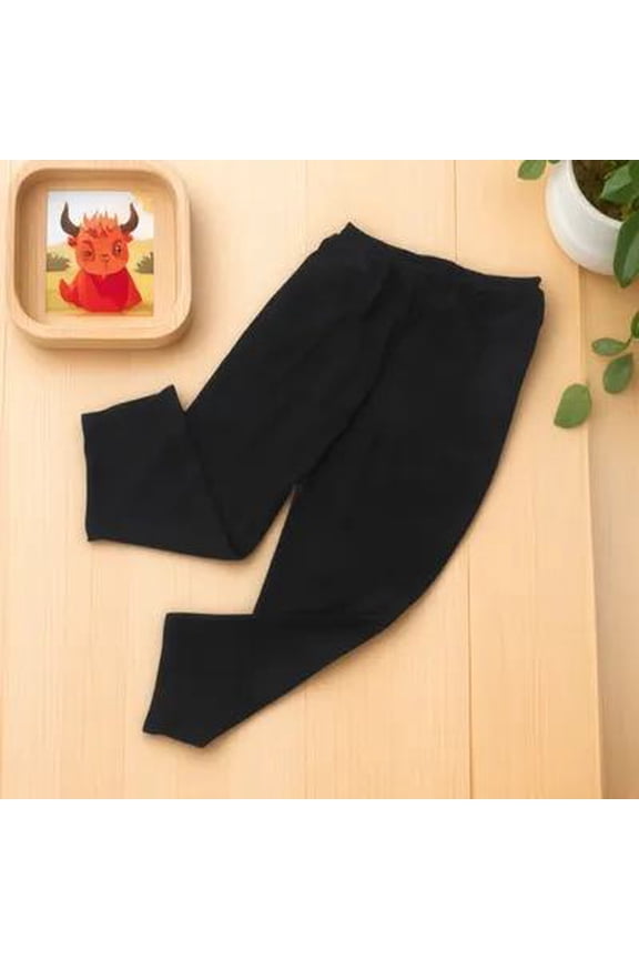 Loose Chef Pants Black Polyester Breathable Oil-Proof for Canteen