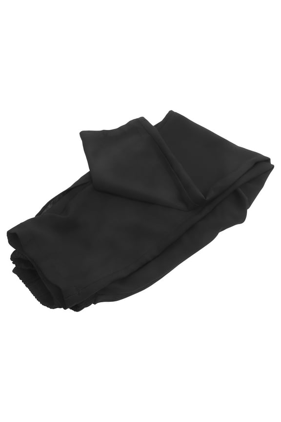Black Loose Chef Pants with Wearproof Polyester Cotton Material for Hot Kitchen Environments