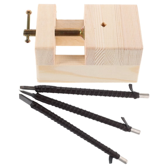 SEWOART 1Set Black Wood Carving Tools Set with Sharp Durable Blades for Seal Carving and Lettering