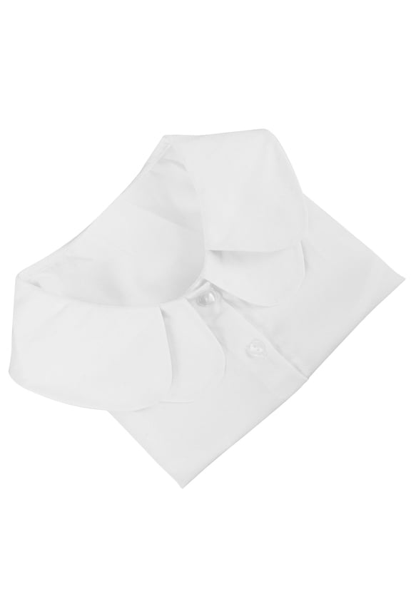 Detachable Blouse Collar White Half Shirt Style Soft Polyester Material