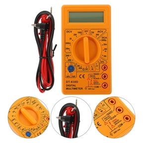 SEWOART Yellow Digital Multimeter Easy Carry Design Buzzer Safe Testing for Electrical Measurements