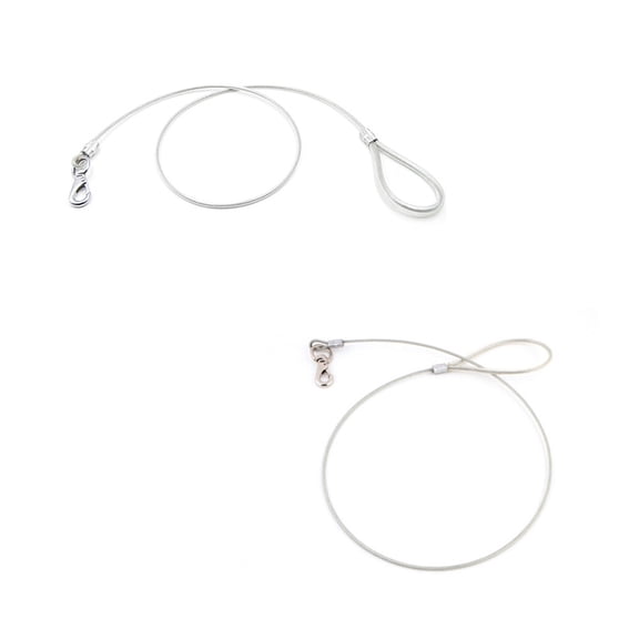 SEWOART Steel Wire Dog Leash with Water Resistant Cover for Outdoor Training