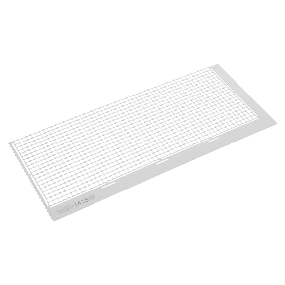SEWOART Durable Stainless Steel Craft Ruler with Mesh Design for Rhinestone Placement and DIY Art
