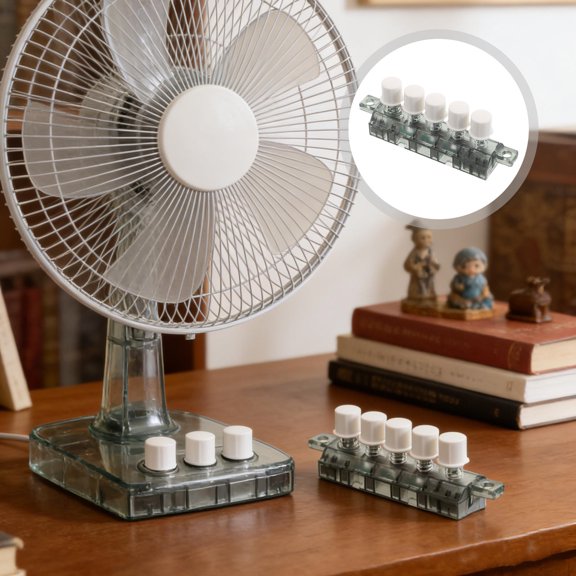 SEWOART Electric Fan Speed Control Switch with Manual Push Button and Four Speed Settings