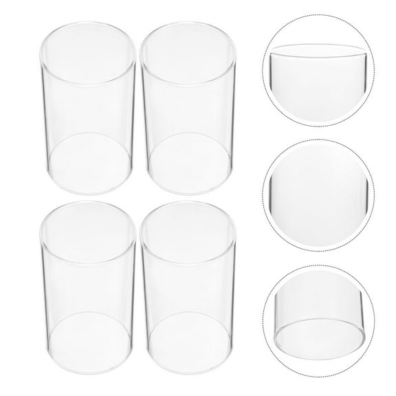 SEWOART Decorative Glass Cloche Transparent High Borosilicate for Home Decor 2Pcs