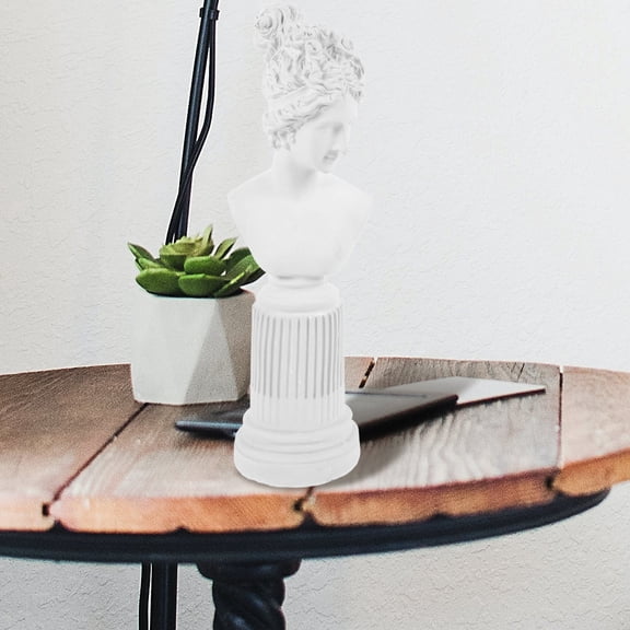 SEWOART Elegant White Gypsum Bust Sculpture for Home Decoration, Lightweight and Art Statue