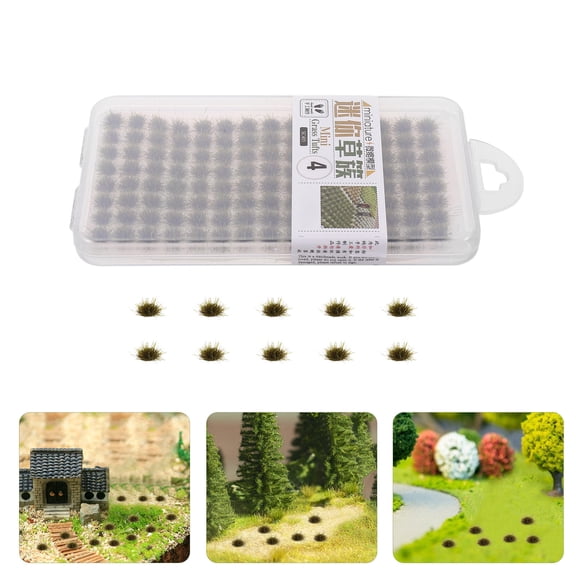 SEWOART Artificial Model Grass Tuft Clusters for Fairy Garden and Micro Landscape Decoration