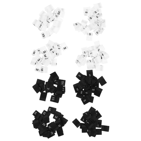 SEWOART Garment Size Tags Assorted Color Fabric for Clothing Washable 800Pcs