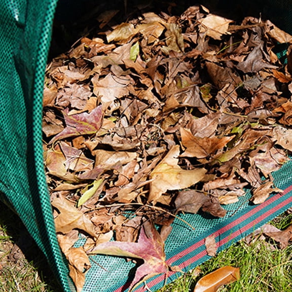 SEWOART Green Reusable Garden Bag for Leaves and Weeds with Folding Storage Design