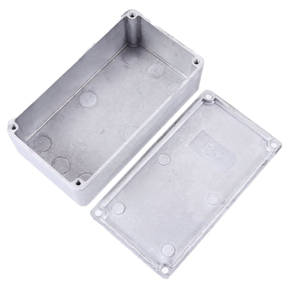 SEWOART Plated Silver Aluminum Guitar Pedal Case Safe and Durable for Storage