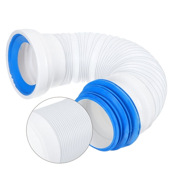 SEWOART Connect Drain Pipe Toilet Sewage Connecting Tube Strong Toughness Blue 1Set