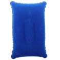 thumbnail image 1 of SEWOART Inflatable Travel Pillow Blue Flocked Fabric Easy Inflation for Camping Hiking 1Pack, 1 of 8