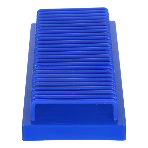 SEWOART Microscope Slide Holder Blue with Space Saving Multi Layer Design for Lab Slide Storage