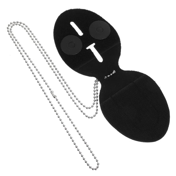 SEWOART security badge cover Id Card Badge Holder Black Aluminum Alloy Minimalist 1Set