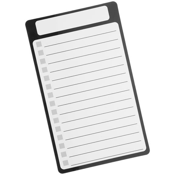 SEWOART Magnetic Writable Notepad for Refrigerator, Black PET Material, Easy to Use and Reusable