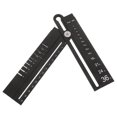 thumbnail image 1 of SEWOART Multifunctional Aluminum Alloy Drawing Ruler with Compass Protractor for Precision Architecture Drafting, 1 of 7
