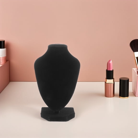 SEWOART Necklace Organizer Black Velvet Stand for Home and Store Use