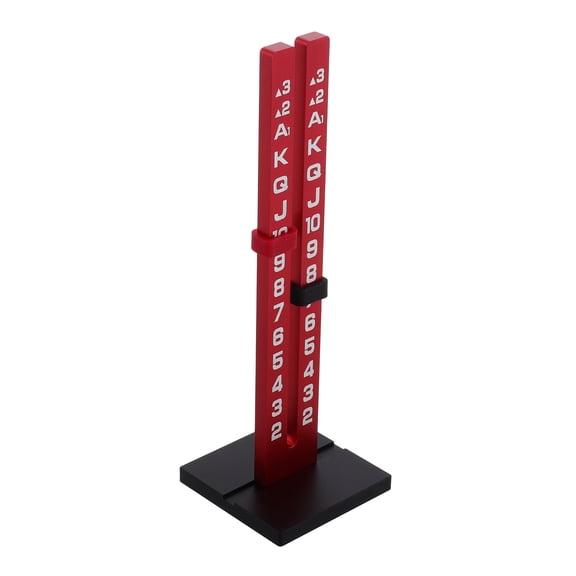 SEWOART Red Poker Game Score Keeper Convenient Card Counting Tool for Portable Table Use