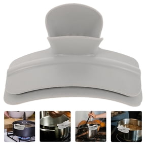 SEWOART Silicone Clip on Pot Edge Funnel for Spill Free Soup and Liquid Pouring