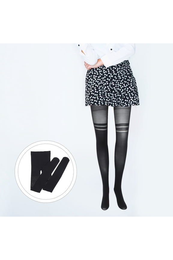 Smooth and Stretchy Black Silk Stockings Highlighting Leg Curves